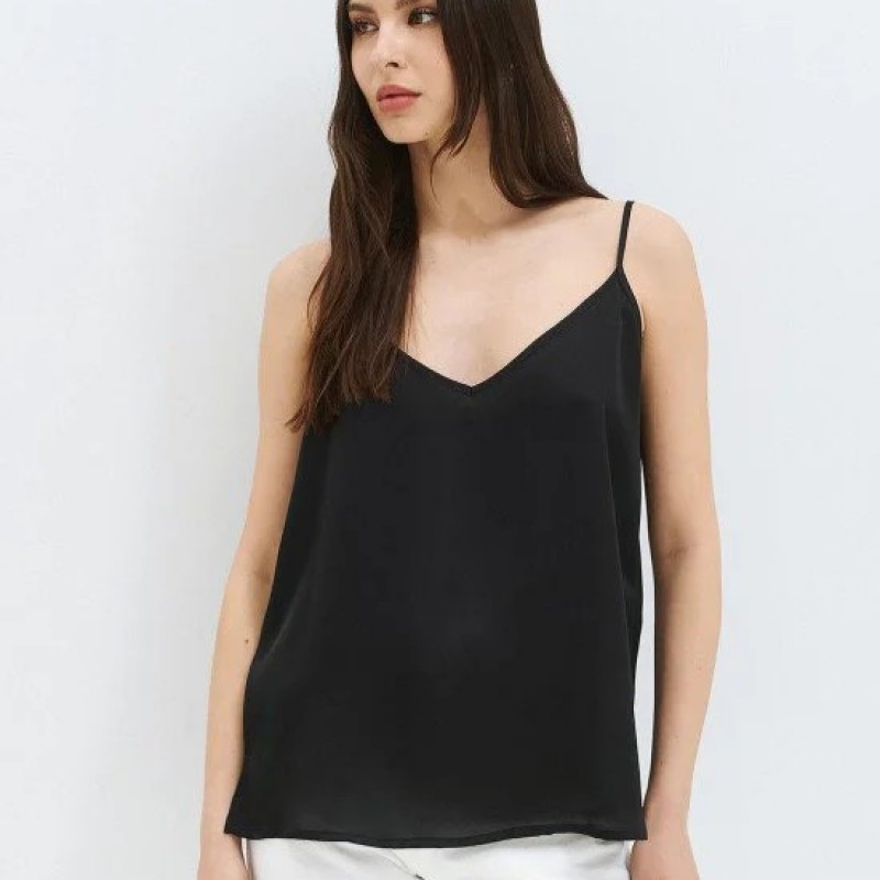 Τόπ με τιράντες σατινέ Black Access