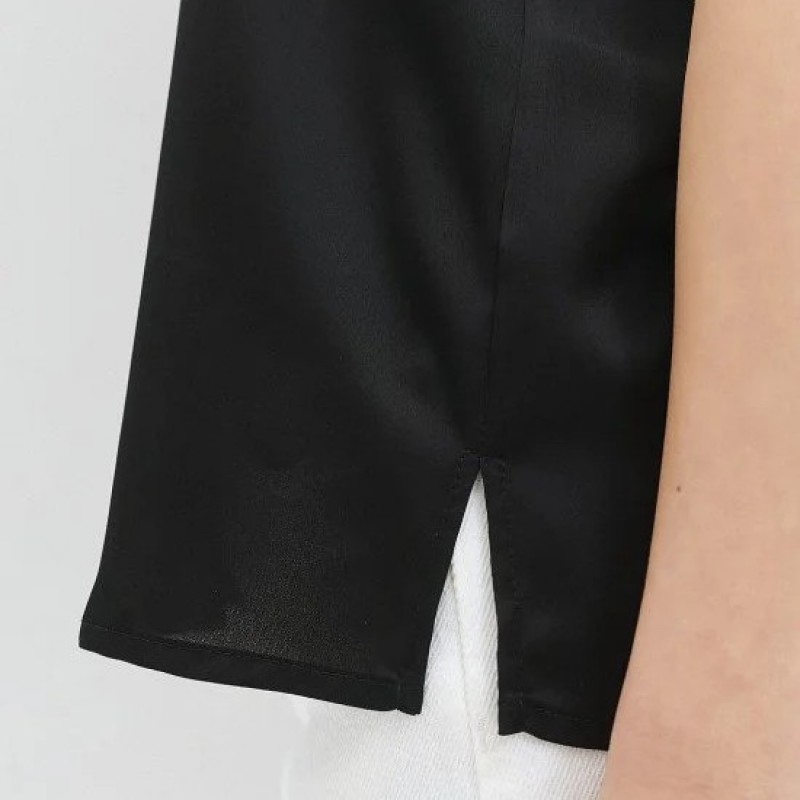 Τόπ με τιράντες σατινέ Black Access