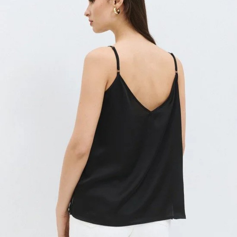 Τόπ με τιράντες σατινέ Black Access