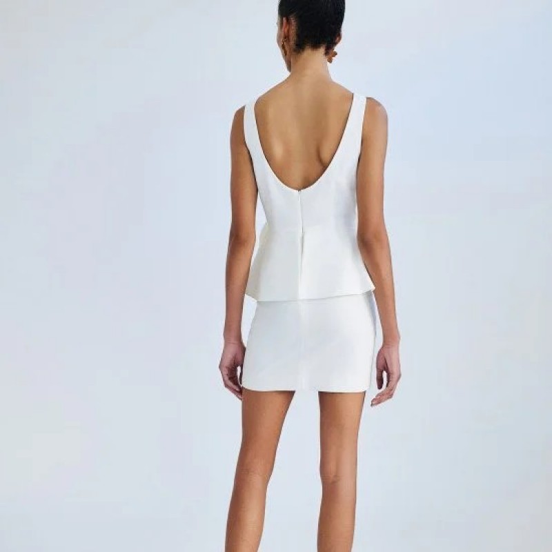 Φόρεμα μίνι με βολάν White Access