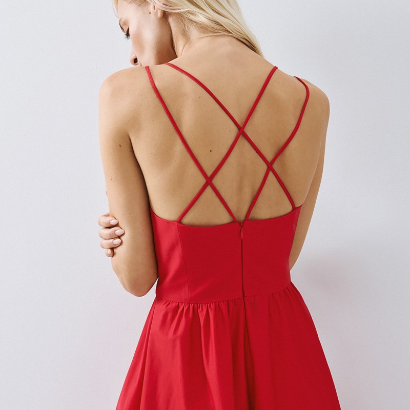 Φόρεμα μίντι κλός Red Access