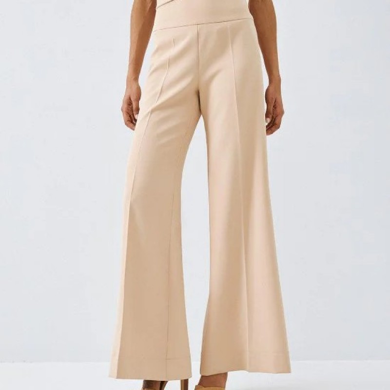 Παντελόνι καμπάνα ψηλόμεσο Beige Access