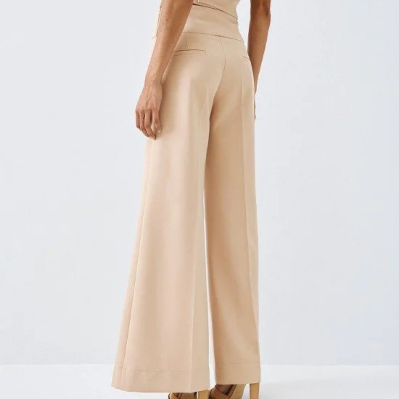 Παντελόνι καμπάνα ψηλόμεσο Beige Access