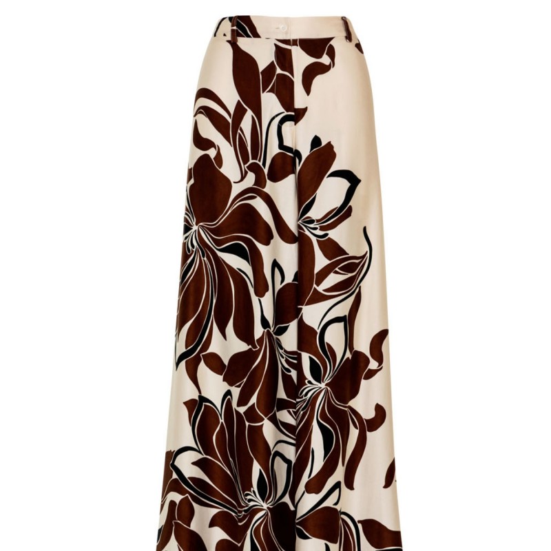 Παντελόνα ψηλόμεση με τύπωμα Brown Access