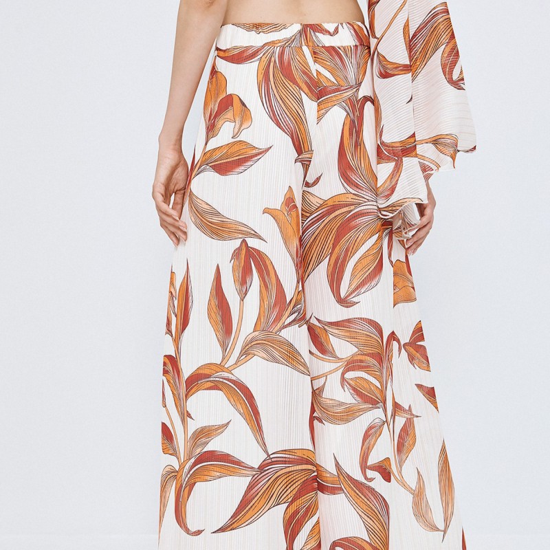 Παντελόνα φαρδιά με τύπωμα Orange Access