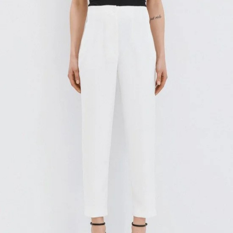 Παντελόνι ψηλόμεσο ίσιο White Access