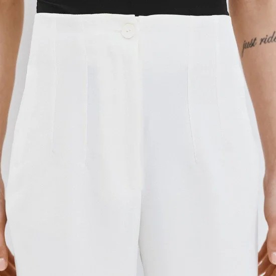 Παντελόνι ψηλόμεσο ίσιο White Access