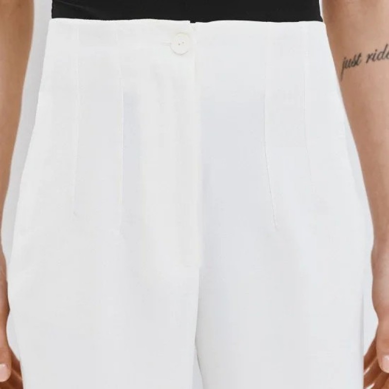 Παντελόνι ψηλόμεσο ίσιο White Access