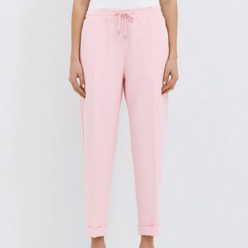 Παντελόνι με λάστιχο και ρεβέρ Pink Access