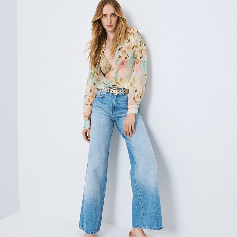 Πουκάμισο φλοράλ με μακρύ μανίκι Mint Access