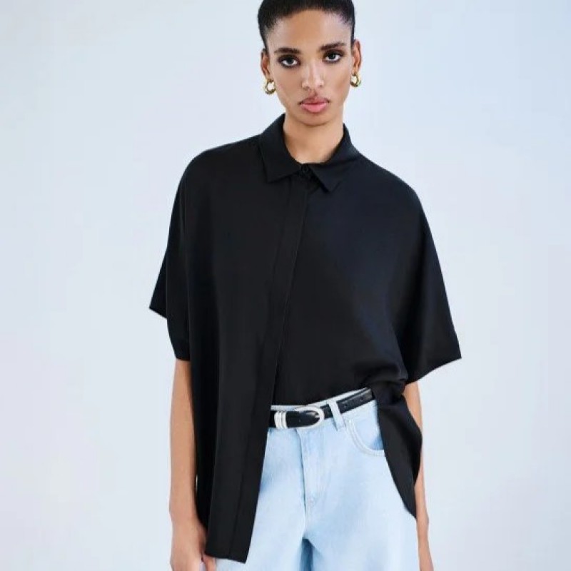 Πουκάμισο σε τετράγωνη γραμμή Black Access