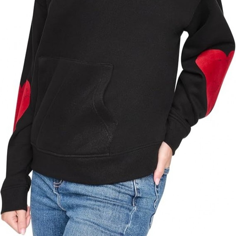 Φούτερ με κουκούλα oversized big apple Black DKNY