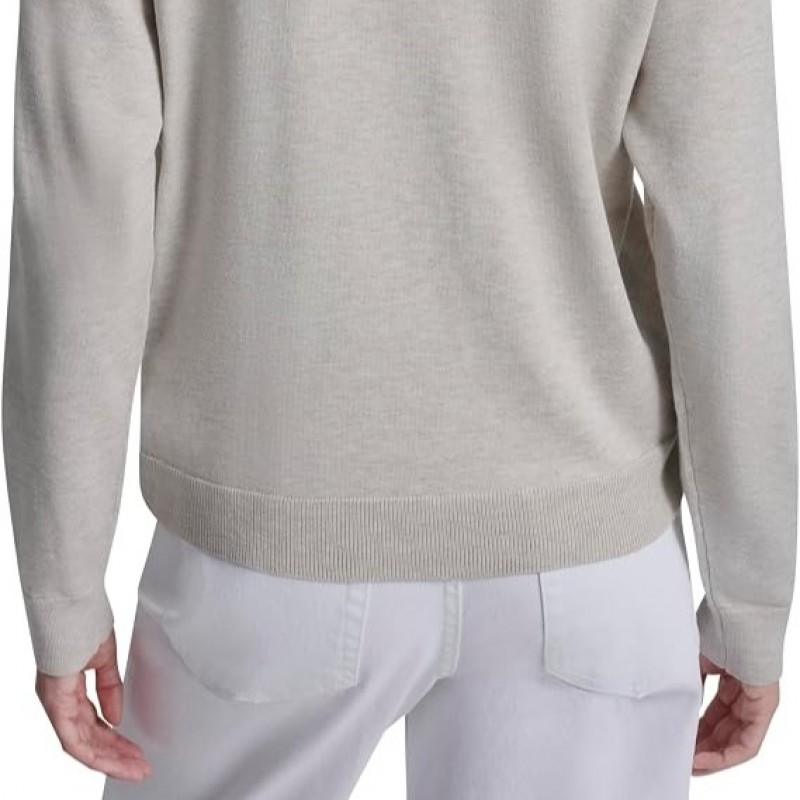 Μπλούζα πλεκτή με Logo Ecru DKNY
