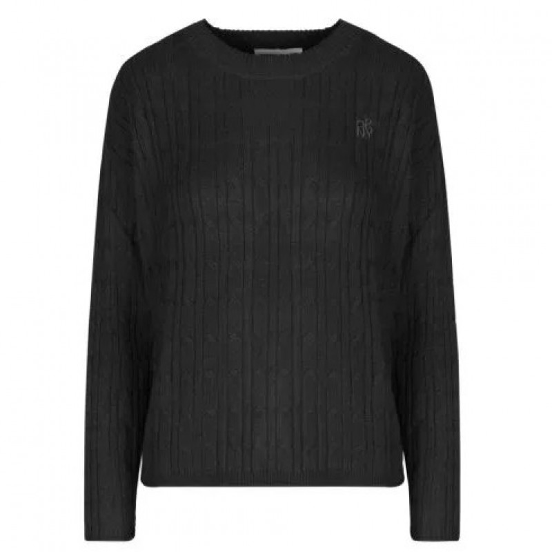 Πουλόβερ πλεκτό Black DKNY