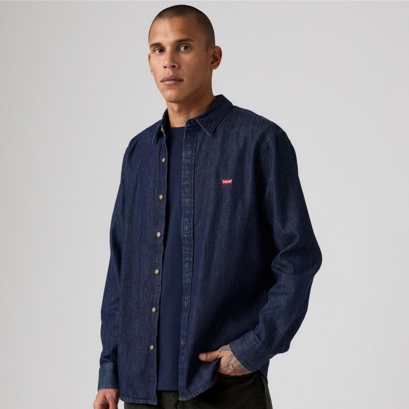 Πουκάμισο τζίν battery housemark standard Dark Blue Levi's