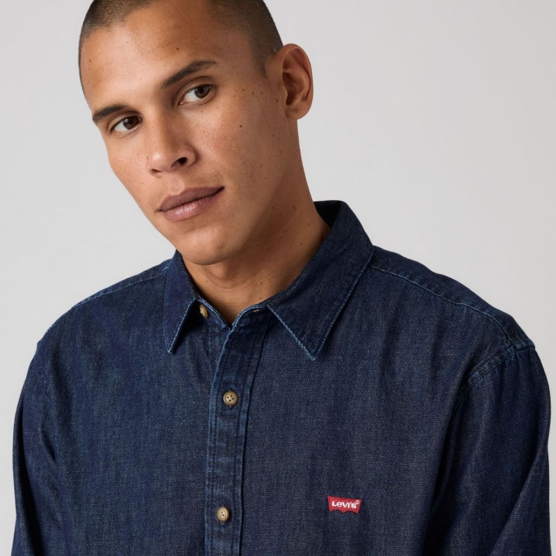 Πουκάμισο τζίν battery housemark standard Dark Blue Levi's