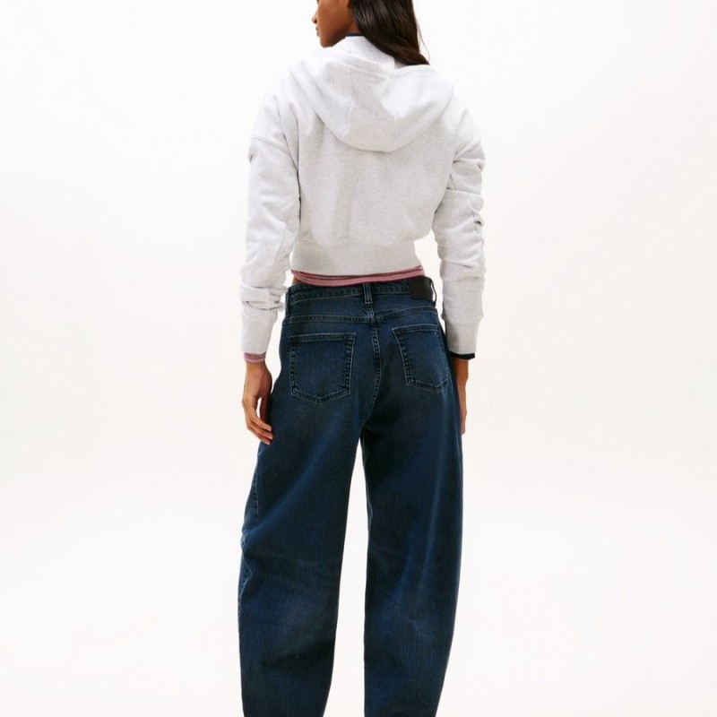 Ζακέτα φούτερ με κουκούλα TJW BXY zip Grey Tommy jeans