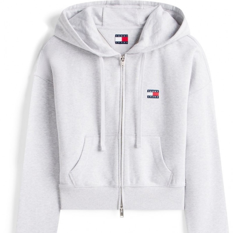 Ζακέτα φούτερ με κουκούλα TJW BXY zip Grey Tommy jeans