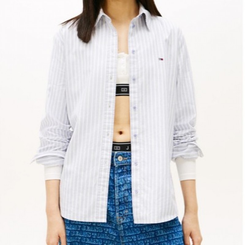 Shirt with stripes Tjw oxford Ciel Tommy jeans