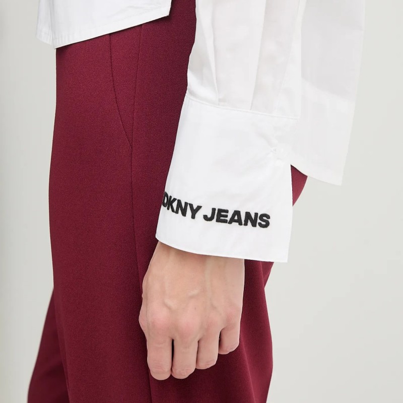 Πουκάμισο με μακρύ μανίκι White DKNY