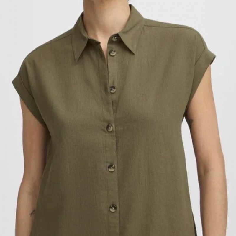 Φόρεμα με κουμπιά Byfalakka ss Olive B.young