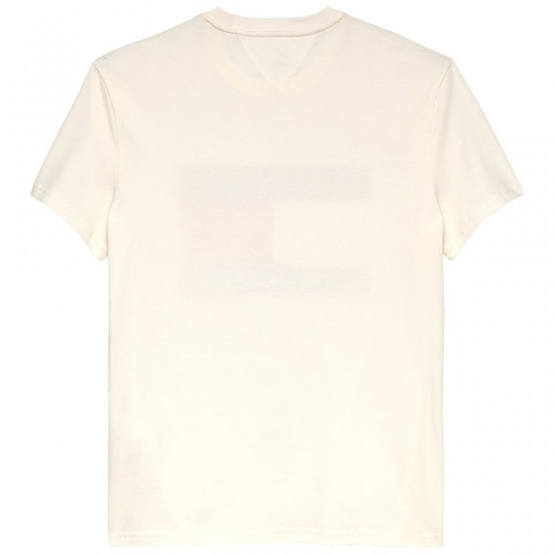 Μπλούζα με κοντό μανίκι TJM Big flag White Calico Tommy jeans