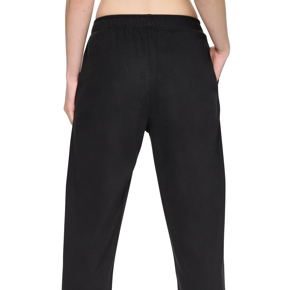 Παντελόνι φόρμας  high rise flocked logo Black DKNY
