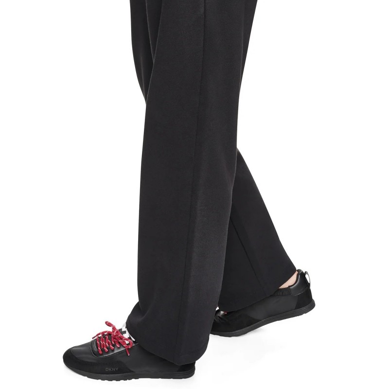 Παντελόνι φόρμας  high rise flocked logo Black DKNY