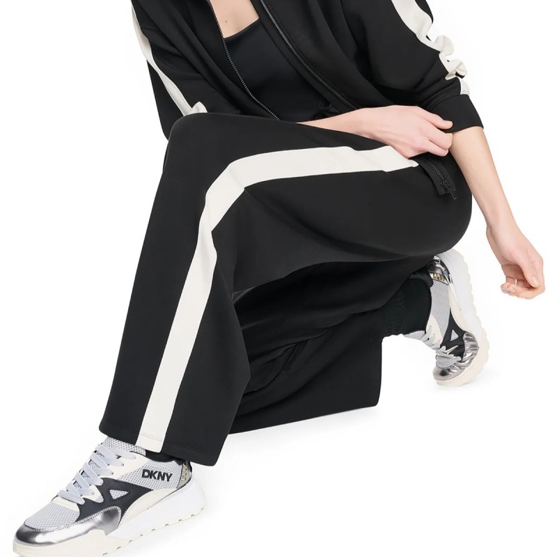 Παντελόνι φόρμας side stripe Black DKNY