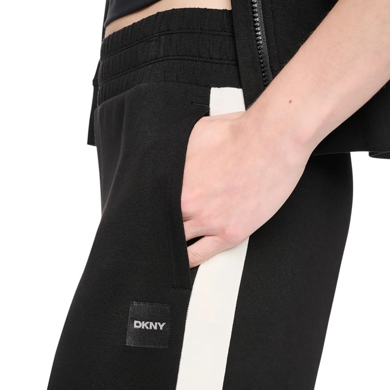Παντελόνι φόρμας side stripe Black DKNY