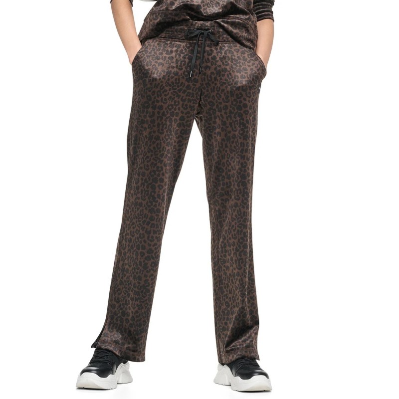 Παντελόνι φόρμας leopard Brown DKNY