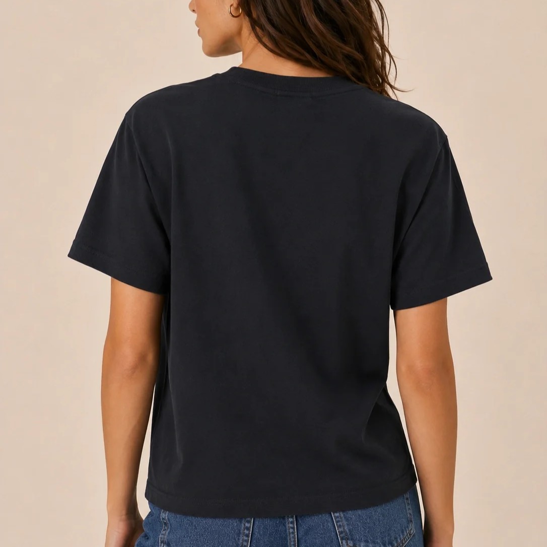Μπλούζα με κοντό μανίκι logo Black DKNY