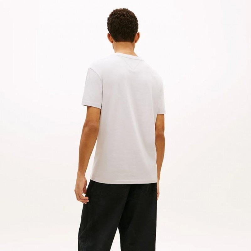 Μπλούζα με κοντό μανίκι TJM Reg Linear Logo Stone Tommy Jeans