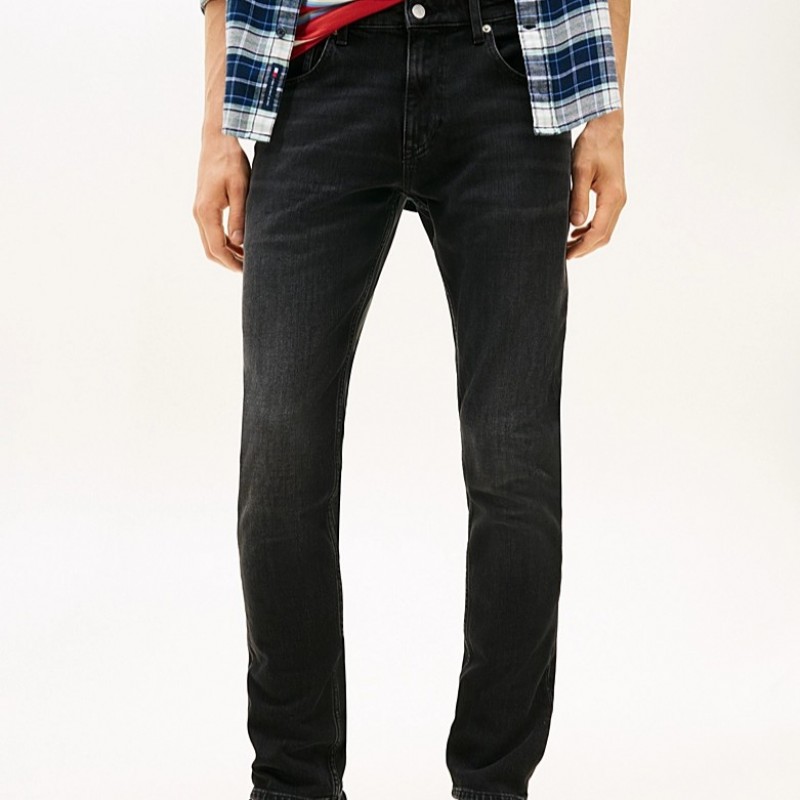 Παντελόνι τζίν Scanton slim BI5181 Black Tommy jeans