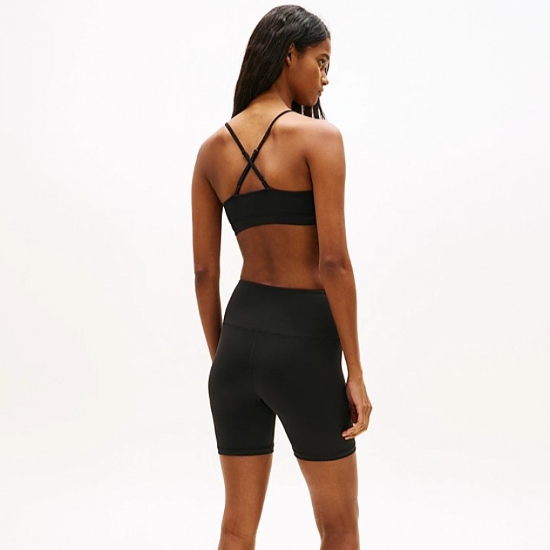 Bralette athleisure με μεταλλικό logo Black Tommy jeans