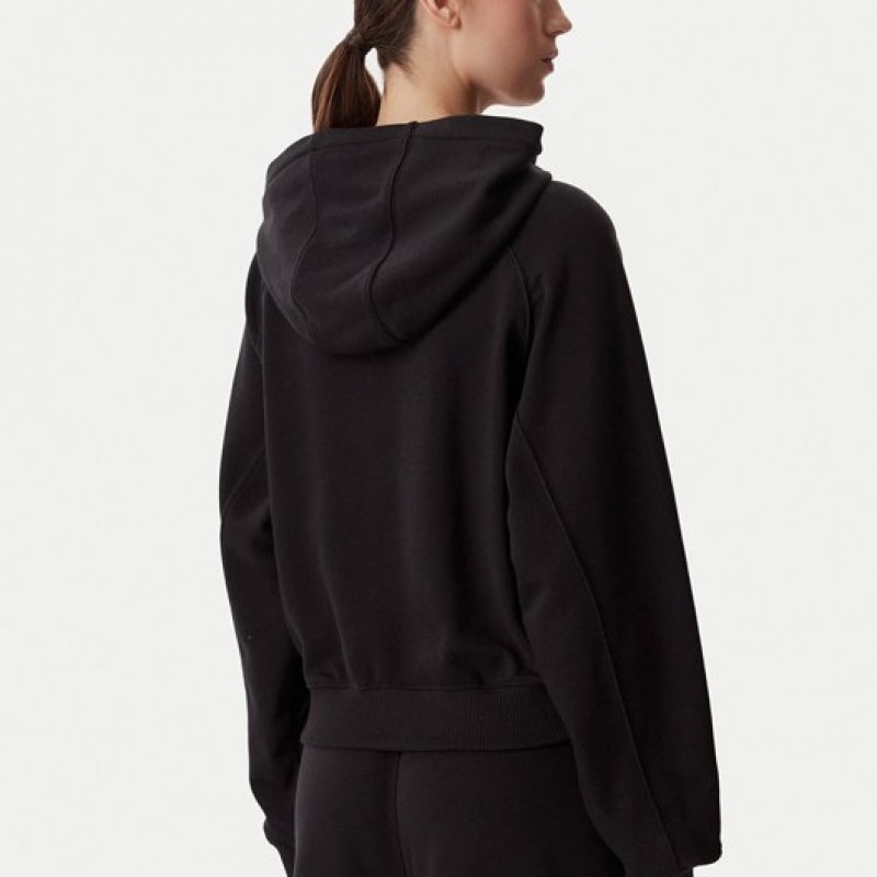 Φούτερ με κουκούλα TJW Raglan hoodie Black Tommy jeans