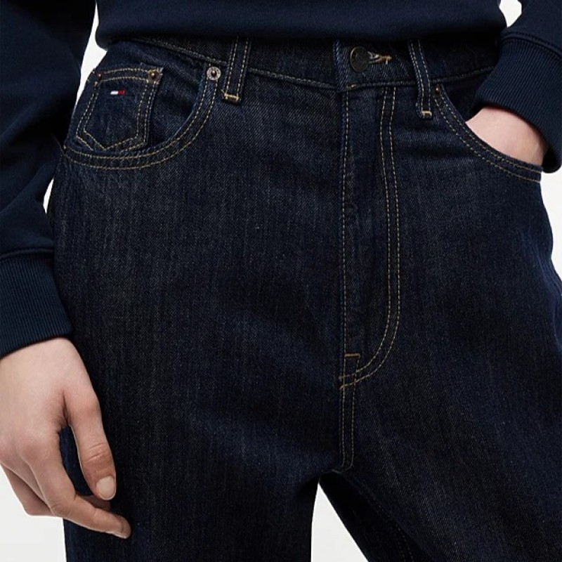 Παντελόνι τζίν Mom Jean Uhr Trp CJ5056 Dark Blue Tommy Jeans