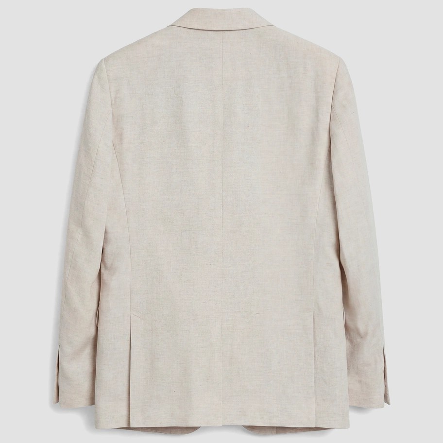 Σακάκι λινό με βισκόζη Roger Ecru Antony Morato
