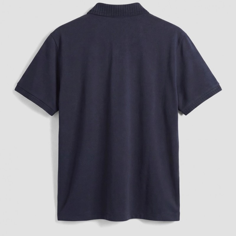 Μπλούζα με κοντό μανίκι polo Blue Antony Morato