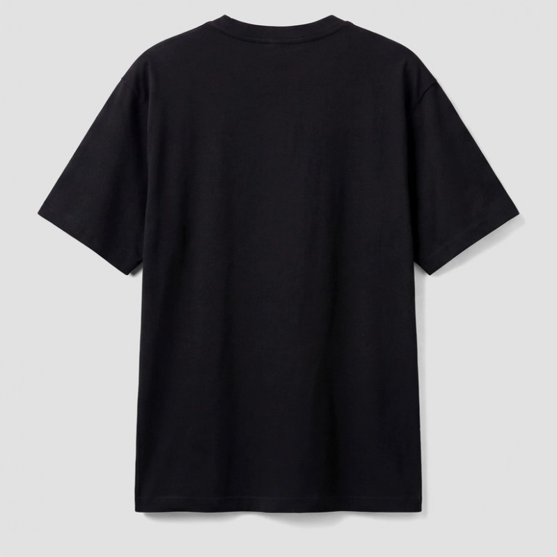 Μπλούζα με κοντό μανίκι Jersey with logo Black Antony Morato