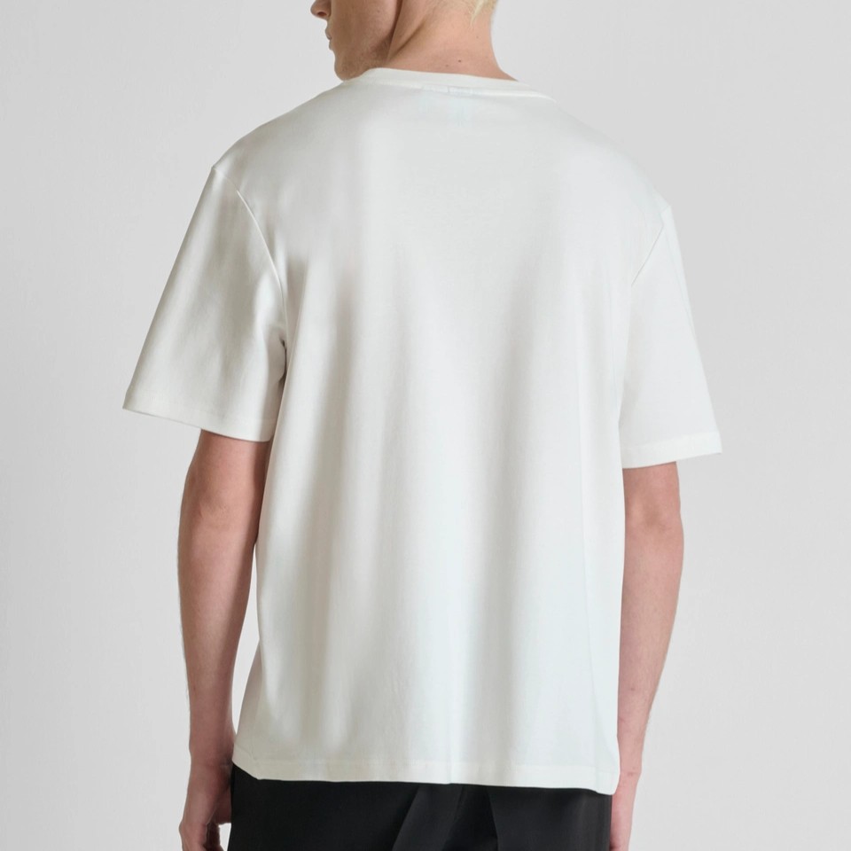 Μπλούζα με κοντό μανίκι Jersey rubber logo White Antony Morato