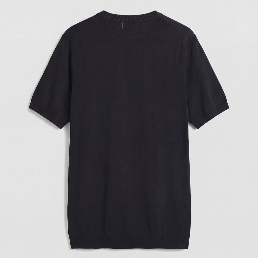 Μπλούζα με κοντό μανίκι πλεκτή Black Antony Morato