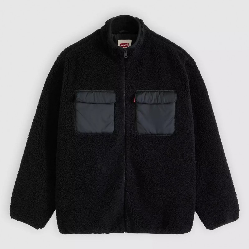 Μπουφάν από απαλό φλις Sherpa Black Levi's