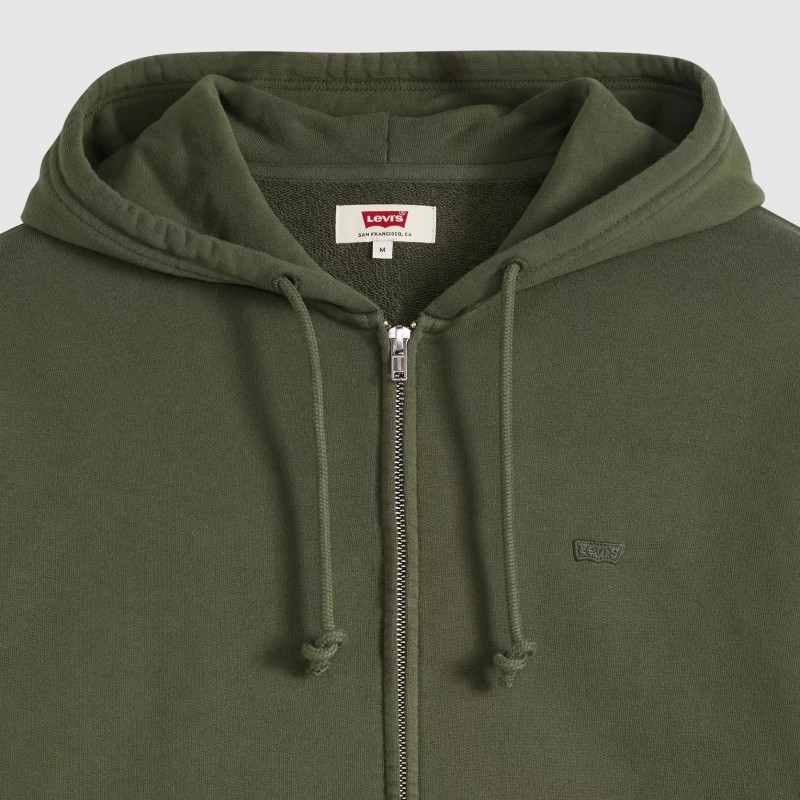 Φούτερ με κουκούλα New Original Zip-up Green Levi's