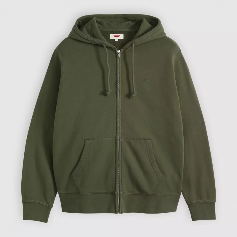 Φούτερ με κουκούλα New Original Zip-up Green Levi's