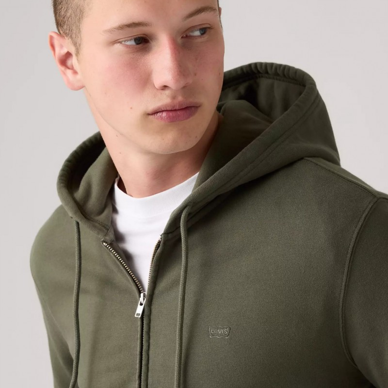 Φούτερ με κουκούλα New Original Zip-up Green Levi's