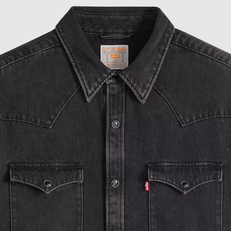 Πουκάμισο τζίν Barstow Standard Fit Western Black Levi's