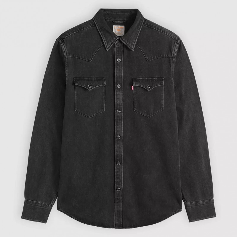 Πουκάμισο τζίν Barstow Standard Fit Western Black Levi's