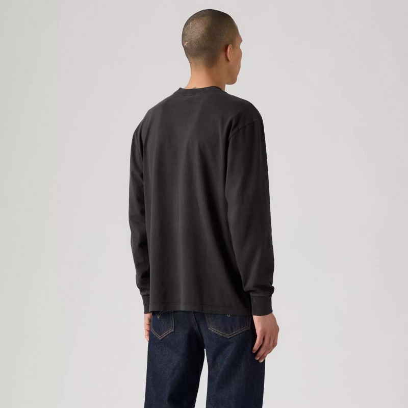 Μπλούζα με μακρύ μανίκι Long Sleeve Authentic Tee Black Levi's