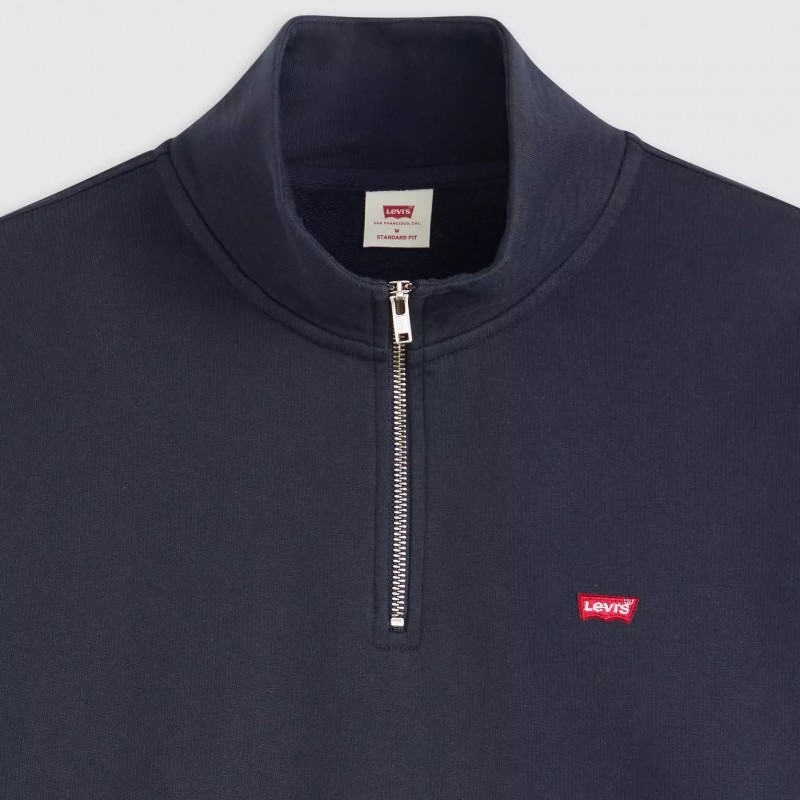 Φούτερ με φερμουάρ 1/4 Original Housemark Quarter-zip Blue Levi's